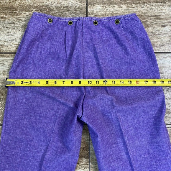 Vintage Purple Flare Skater Pants - Picture 5 of 9